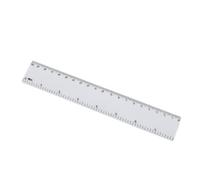 OFFSCH 4pcs Plastic Ruler Dual-scale Measuring Tool with Centimetre and Marks Hard Straight Rulers for School Office Drawing Design and Crafting