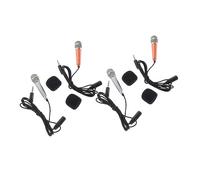 OFFSCH 4pcs Portable Mini Microphone for Phone Mini Cell Phone Microphone Recording Mic for Singing and Recording The Go