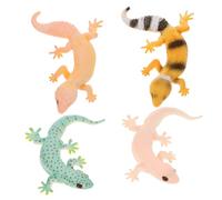 OFFSCH 4Pcs Realistic Lizard Sculpture Smooth Edges Safe Touch Educational Reptile Figurines for Garden Decoration Early Learning and Cognitive Development