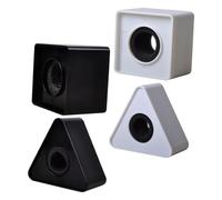 OFFSCH 4pcs Regional Logo Microphone for Interview Microphone Prop Mic Flag Station Logo Box Portable Conference and News Reporting