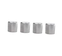 OFFSCH 4pcs Replacement Guitar Knobs Volume Tone Control Knobs Chrome Plated for Electric Bass