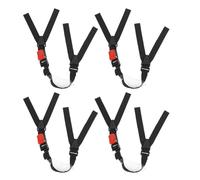OFFSCH 4pcs Safety Helmet Chin Strap Replacement with Adjustable Elastic Band and Chin Cup Hard Hat Accessories for Construction and Industrial Worker Helmets