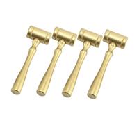 OFFSCH 4pcs Small Wooden Judge Gavels Lightweight Hammers for Auction Costume Party Accessories Wear Resistant Design for Role Play