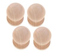 OFFSCH 4pcs Solid Wood European Decorative Unfinished Baluster Spindles with Gourd Finials for DIY Staircase Handrail Furniture Crafts Home Improvement