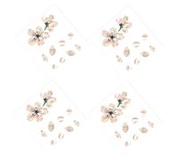 OFFSCH 4pcs Stickers for Guitars Guitar Decor Sticker Decal Note Map Decals Beautiful Pvc