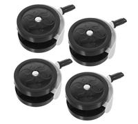 OFFSCH 4PCS Stroller Front and Back Wheels Replacement Silent Swivel Casters for Smooth Maneuverability Multi-Directional Rollers with Easy Straight Insert Setup for Carriages and Walkers