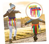 OFFSCH 4pcs Tail Catch Game Belts for Sensory Training Belts in Blue Red Orange Green Waist for Boys and Interactive Family Fun and Physical Activity