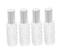 OFFSCH 4pcs Transparent Glass Cocktail Sprayer Bottles Fine Mist Bartender Atomizer for Absinthe Bitters Precise Mixing Controlled Proportion Vintage Style