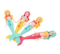OFFSCH 4Pcs Underwater Mermaid Diving Set for, Plastic Pool Playthings with Random Colors, Summer Water for Swimming Pool Training and Outdoor Fun