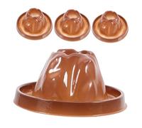 OFFSCH 4pcs Volcanic Eruptions Base Model Realistic Erupting Volcano for DIY Science Projects Educational Volcano Prop for Classroom and Family Learning Reusable Demonstration Kit