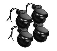OFFSCH 4pcs Wooden Castanets Finger Percussion Instruments Lightweight Compact for Music Practice and Education with Fine Wood Craftsmanship