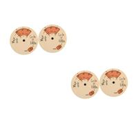 OFFSCH 4pcs Wooden Melody Tool Circle Wooden Wheel Chord Wheel Tool Musical for Guitar Ukulele Learning Instrument Supply