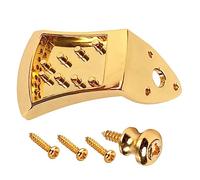 OFFSCH 4sets Triangle Mandolin Tailpiece Metal Zinc Alloy Professional Mandolin Parts Accessory for Use Strings Extra Light