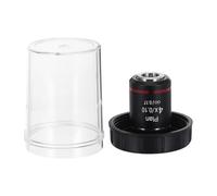 OFFSCH 4x Plan Microscope Objective Lens 0.10 Na Black Biological Microscope Accessory 19.37mm Working Distance for Laboratory, Educational and Research Use