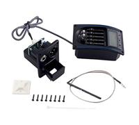 OFFSCH -5 5-band Guitar Pickup Tuner Auto Manual Preamp Eq Tuner Piezo Pickup for Acoustic/electric Guitars