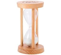OFFSCH 5 Minutes Hourglass Timer Wood Sand Timer Small Sand Clock Vintage Accurate 5-Minute Timing Hour Brass for Home and Office Decoration