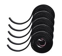 OFFSCH 5 Rolls Window Grids Kit Self-Adhesive TPE Peel and Stick Window Trim 6.5ft Rolls 0.24x0.6 Inch Black for Interior Home Improvement