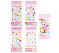 OFFSCH 5 Sheets Acrylic Flatback Stickers for DIY Crafts Self-Adhesive Rhinestone Decors for Phone Case Scrapbook Party Decoration Acrylic Gems for Boys