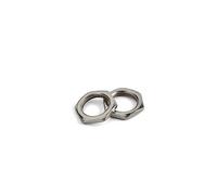 OFFSCH 50 Pcs Zinc Alloy Fine Tooth Nuts 8mm for Guitar Bass Socket Jack Nuts Zinc