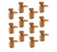 OFFSCH 50 Sets Kraft Paper Candy Boxes Wedding Favor Treat Packaging with Blank Cards and Twine DIY Floral Vase Style Candy Wrapping Box for Bridal Shower Birthday Holiday Parties