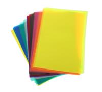 OFFSCH 50 Sheets Colored Cellophane Sheets Lightweight Light Diffusing Paper for Preschool Crafts DIY Art Projects Multi-color Translucent Wrapping Film for Educational Optics and Festive