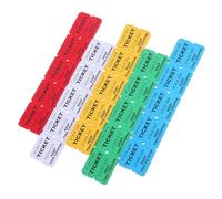 OFFSCH 500 Pairs Double Raffle Tickets for Events Colorful Perforated Prize Tickets for Showers Classroom Rewards Charity Carnivals