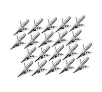 OFFSCH 50pcs Clip Multifunctional Adornment Clamps Ornament Holders Christmas Crafts Birthday Decoration for Girl Photo Picture Peg Alligator Clamps Christmas Tree Adornment Clamps Alloy