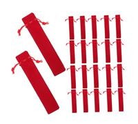 OFFSCH 50pcs Drawstring Pen Pouch Soft Lint Fabric Pen Bag Cases with Secure Closure Portable and Lightweight Organizer for Writing Tools for School Office and Travel Use