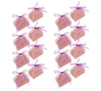 OFFSCH 50PCS Hollow Out Rose Flower Party Favor Boxes with Ribbon Elegant Candy Containers for Wedding Birthday Bridal Shower Multipurpose Treat Boxes for Guests