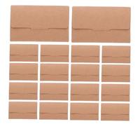 OFFSCH 50PCS Kraft Paper Card Sleeves Writable Printable Credit Card Protectors for Business Public Transport Ids Paper Envelope Holder