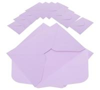 OFFSCH 50pcs Lavender Paper Invitation Cards Envelopes Letter Envelopes with Peel Seal Closure for Corporate Events and Holidays