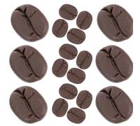 OFFSCH 50pcs Matte Finish Coffee Bean Models 18x15x7mm Realistic Plastic Play Food for ’ Pretend Cafe and Kitchen Role Play