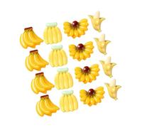 OFFSCH 50pcs Mini Artificial Bananas Fun Decorative Props for Parties Floral Arrangements Home for Banana Themed Events and Creative DIY Projects
