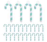 OFFSCH 50pcs Mini Candy Cane Charms: 1.1-Inch Pendant Charm - Christmas Crafts Accessories - Candy Cane Hanging Ornaments For Holiday Party Decoration