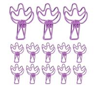 OFFSCH 50PCS Paper Clips | Metal Wire Hollow Out Clothespins | Utility Binder Clips | Invoice Bill Hanging Clothes Pins for School Kitchen Office