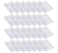 OFFSCH 50Pcs PVC Transparent Price Label Holders for Retail Display Racks Sign Holders for Supermarket and Convenience Store Shelves Multifunctional Price Tag Stands