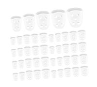 OFFSCH 50pcs Silicone Finger Protectors for Guitar Bass Cut Resistant Gel Finger Sleeves for Beginners and Professionals