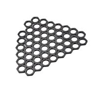 OFFSCH 50pcs Zinc Alloy Fine Tooth Nuts for Guitar and Bass Socket Jack Inner Black Replacement Nuts Compatible Various Instruments