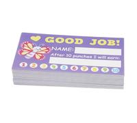 OFFSCH 50sheets Classroom Reward Punch Cards for Boys and Girls Engaging Incentive Cards Cartoon Designs for Behavior Tracking and Motivating Students Home and School Settings
