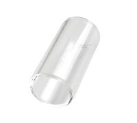 OFFSCH 51mm Glass Finger Slide Bar for Guitar White Single Piece Finger Slider Guitar Slide for Acoustic Electric Country Blues Jazz Strings Instrument Accessories