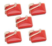 OFFSCH 5pcs 24mm Metal Woolen Coat Buttons with Red Cat’s Eye Stone Decoration, DIY Sewing Craft Accessories for Women’s Overcoat, Sweater, and Trench Coat