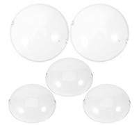 OFFSCH 5pcs Clear Doll Face Cover: 7cm Protective Mask Acrylic Headwear for Doll Display - Face Covering Accessories for Crafting