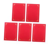 OFFSCH 5pcs Folding Paper Certificate Covers Multi-use Document Holders Red Paper Protective Envelopes for Award Certificates Invitations and Important