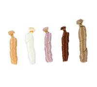 OFFSCH 5pcs High-temperature Wire Doll Wigs for DIY Doll Making Skin-friendly Fake Hair with Long Stylish Wigs Suitable for Customizing Heat Resistant for Blow Dryer and Curlers