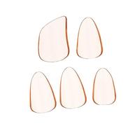 OFFSCH 5pcs Medium Orange Guzheng Finger Picks Nail Covers for Guzheng Practice and Performance, Sturdy Fake Nail Accessories for String Instrument Players in Folk Music