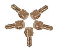 OFFSCH 5pcs Metal Bow Frog Screws for Violin Cello Wear Resistant Bow String Adjustment Screws Compact Lightweight Design for Easy Replacement and Enhanced Sound Transmission