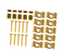 OFFSCH 5pcs Metal Electric Guitar String Trees Retainers with Mounting Screws, Vintage Style Headstock String Guides Compatible with Fender Style Electric Guitars for Stable Tuning