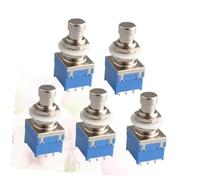 OFFSCH 5pcs Pin Metal Stomp Foot Pedal Box Accessory for Electric Guitar Effects Pedal Foot Switch for Live Performance