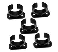 OFFSCH 5pcs Plastic Microphone Clip Holder Set Universal Mic Mount Clamp for Wired and Wireless Microphones for Ktv and Stage Use