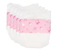 OFFSCH 5pcs Reusable Doll Diapers Material for Dolls Pretend Play Role Playing Accessories Care